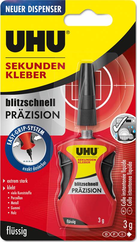 Supercolla UHU blitzschnell PRÄZISION 34340 3 g
