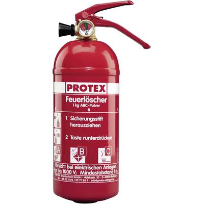 Protex 13931831 práškový hasiaci prístroj 1 l Trieda horenia: A, B, C 1 ks