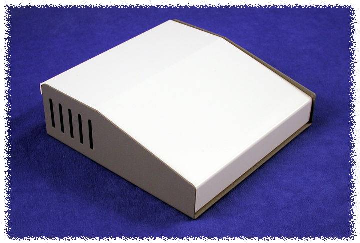 Hammond Electronics 500-0930 Contenitore da banco (L x L x A) 183 x 180 x 58 mm Alluminio Grigio 1 pz.