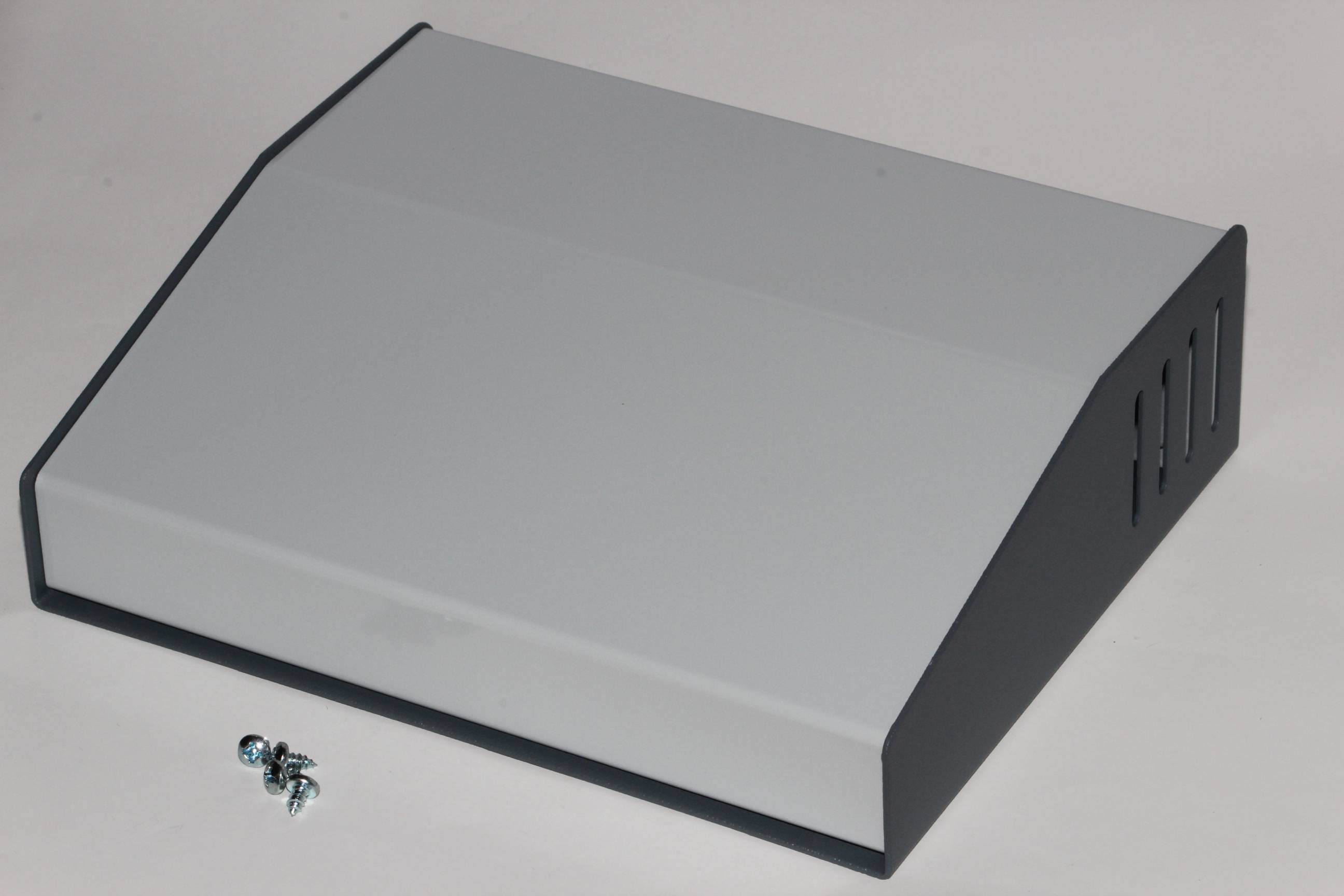 Hammond Electronics 515-0930 Contenitore da banco (L x L x A) 157 x 190 x 58 mm Acciaio Grigio 1 pz.