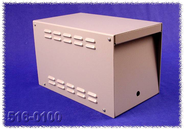 Hammond Electronics 516-0010 Transformatorbehuizing (l x b x h) 365 x 216 x 235 mm Aluminium Grijs 1 stuk(s)