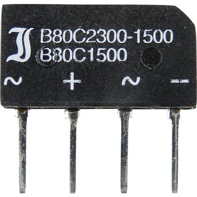 TRU COMPONENTS TC-B40C1500B mostíkový usmerňovač SIL-4 80 V 2.3 A jednofázové