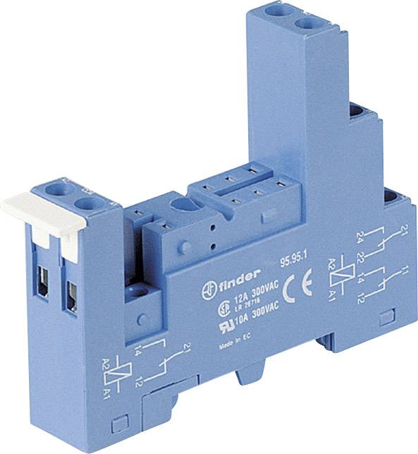 Finder 95.95.3 Zoccolo per relè Adatto per serie (Relè): Finder Serie 40, Finder Serie 44 Finder 40.52, Finder 40.61, Finder 44.62 (L x L x A) 81.88 x