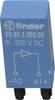 Finder zasúvací modul s diódou S nulovou diódou, bez LED diódy 99.80.3.000.00 Vhodné pre model: Finder 94.54.1, Finder 94.84.3, Finder 95.85.3, Finder 95.95.3 Bulk 20 ks