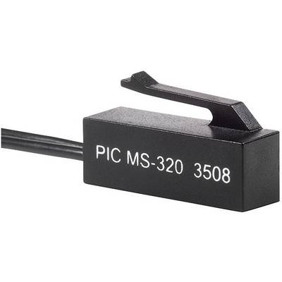 Čierny magnetický snímač s nápisom 'PIC MS-320 3508', vhodný pre monitorovanie polohy v technických aplikáciách.