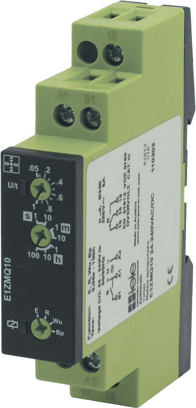 tele 110202 E1ZMQ10 24-240VAC/DC Tijdrelais Multifunctioneel 1 stuk(s) 1x wisselcontact afbeelding