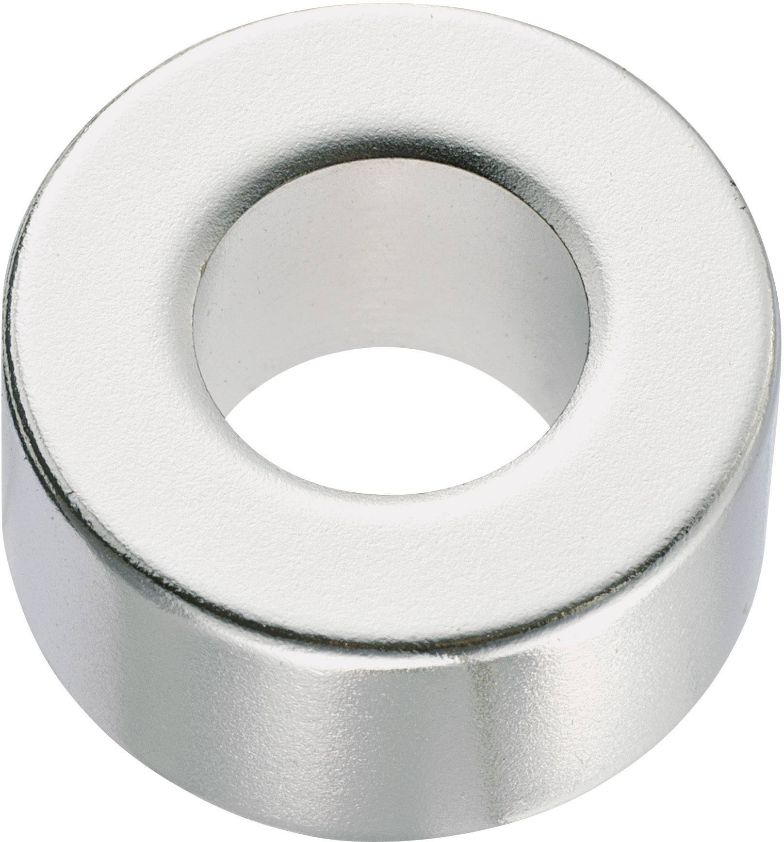 Conrad Components 506023 Permanente magneet Ring (Ø x h) 20 mm x 2 mm N35M 1.18 - 1.24 T Grenstemperatuur (max.): 100 °C afbeelding