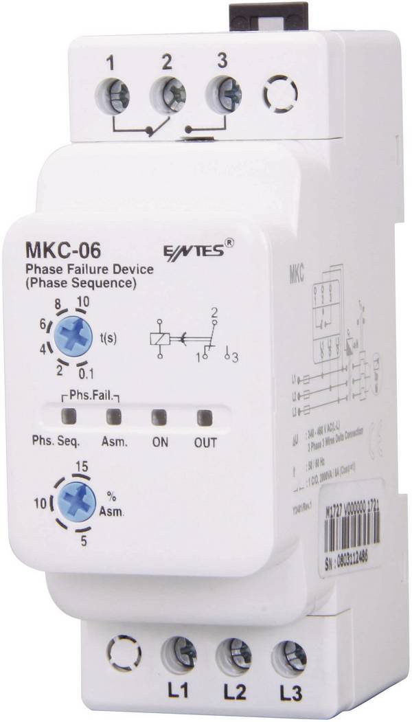 kontrolné relé ENTES MKC-06 101589, 8 A, 1 ks