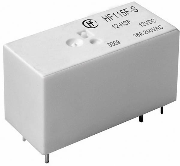 relé do DPS Hongfa HF115F-S/012-HSF, 12 V/DC, 16 A, 4000 VA, 1 spínací, 1 ks