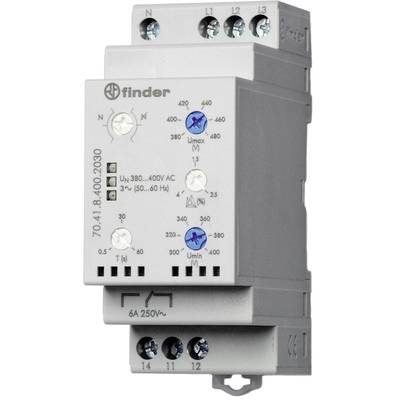 kontrolné relé Finder 70.41.8.400.2030 70.41.8.400.2030, 400 V/AC, 6 A, 1 ks