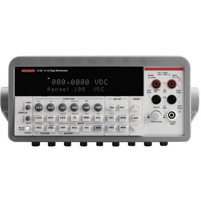 Digitálny multimeter s tlačidlami na nastavenie funkcií a meracích rozsahov, displej zobrazuje '000.0000 VDC'.