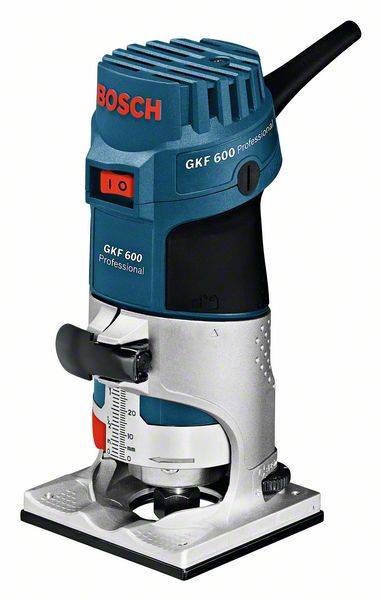 Bosch Professional Kantfräs 060160A100 GKF 600 inkl. parallellanslag, inkl. väska 600 W