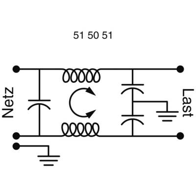 Yunpen YB01A1, 521326 sieťový filter, 250 V/AC, 1 A, 3.7 mH