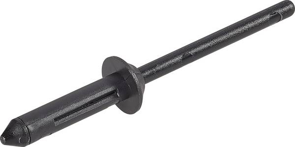 PB Fastener 301-9117-1010 rozperný nit Ø otvoru 4 mm čierna 1 ks