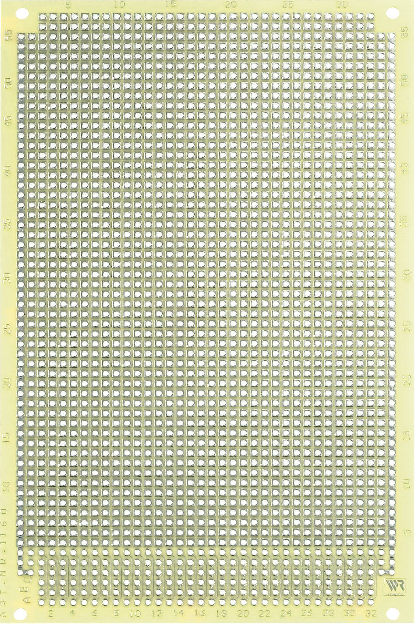 Rademacher WR-Typ 1160 Experimenteer printplaat Epoxide (l x b) 16 cm x 10 cm 35 µm Rastermaat 2.54 mm Inhoud 1 stuk(s) afbeelding
