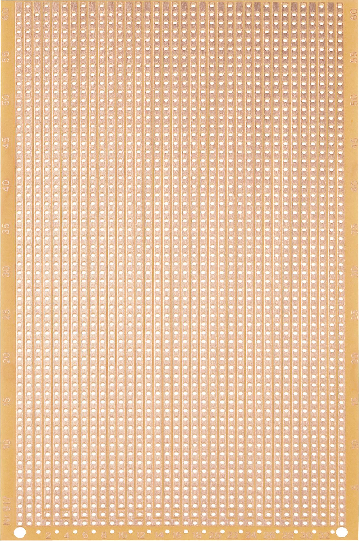 Rademacher WR-Typ 917 Scheda per esperimenti Carta laminata (L x L) 160 mm x 100 mm 35 µm Passo 2.54 mm Contenuto 1 pz.