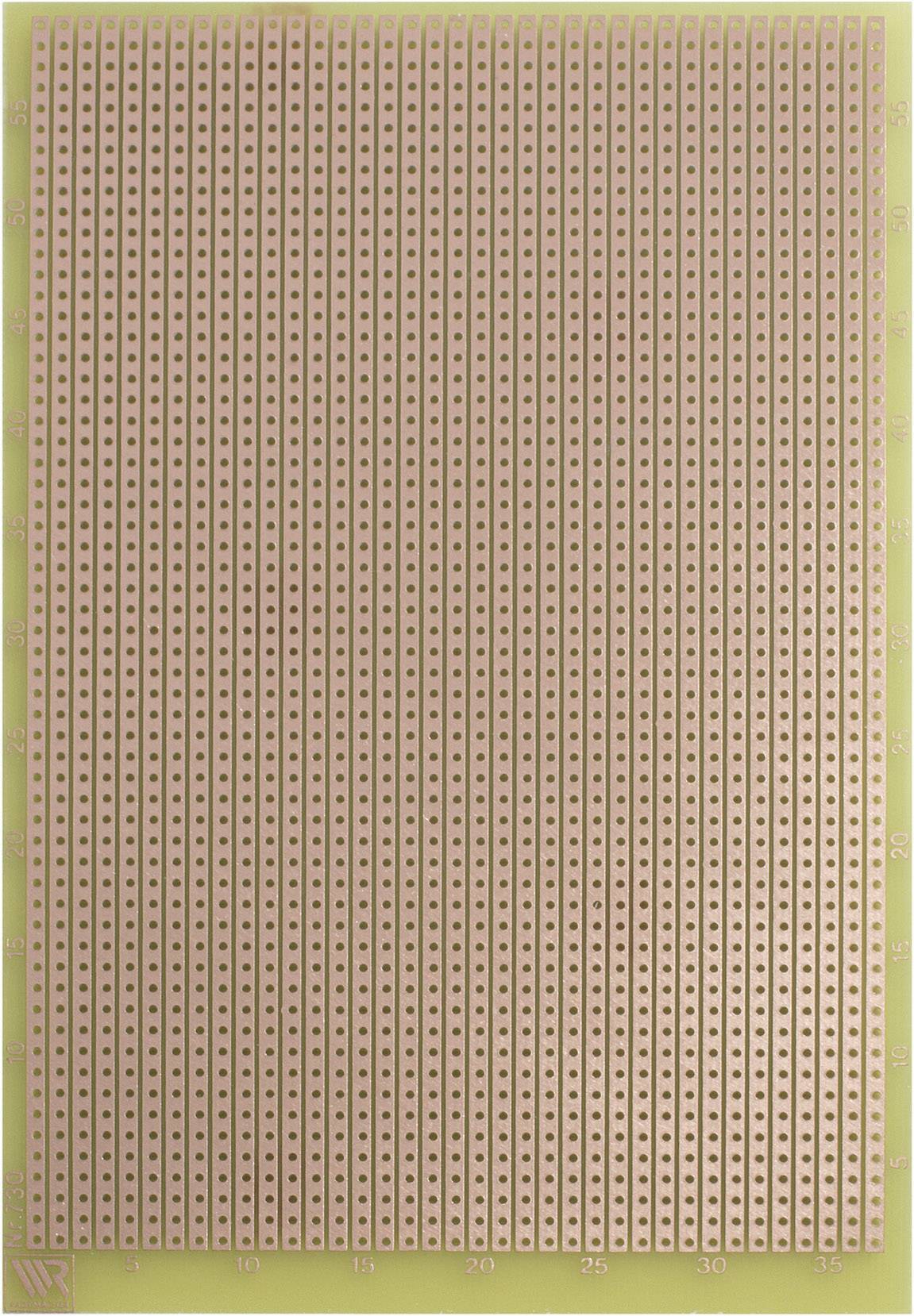 Rademacher WR-Typ 732 Experimenteer printplaat Epoxide (l x b) 160 mm x 100 mm 35 µm Rastermaat 2.54 mm Inhoud 1 stuk(s) afbeelding