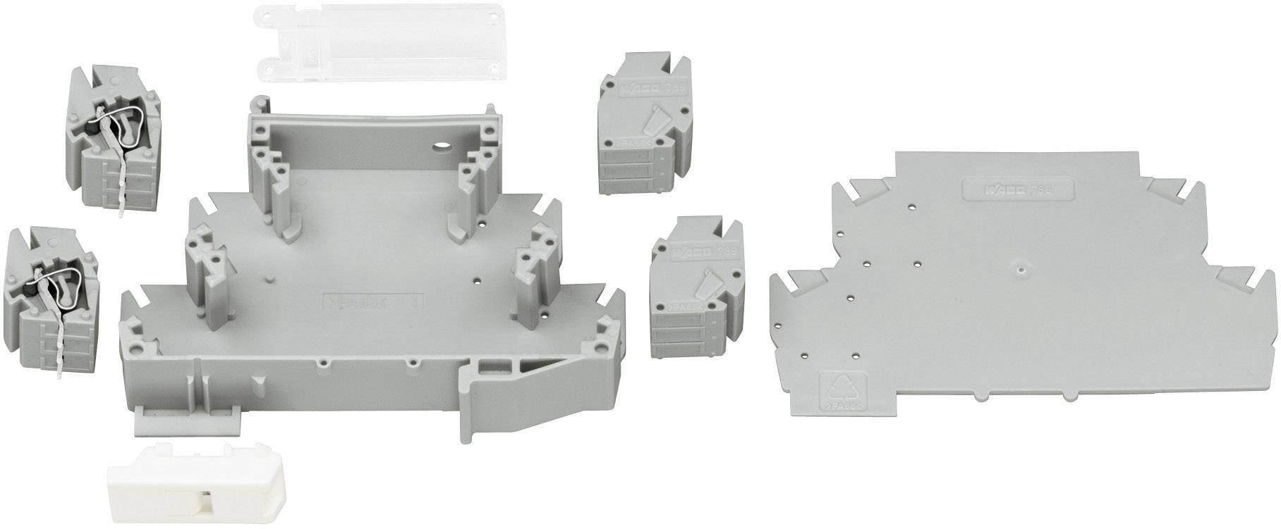 WAGO 789-905 DIN-rail-behuizing 90 x 17.5 x 55 Polyamide 6.6 Grijs 1 set(s) afbeelding