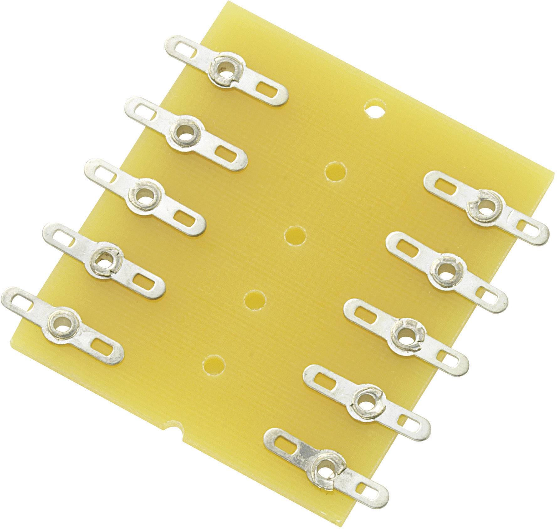 TRU COMPONENTS Soldeerlijst Dubbele rij Totaal aantal polen 10 Epoxide (l x b x h) 43 x 38 x 1.6 mm 1 stuk(s) afbeelding