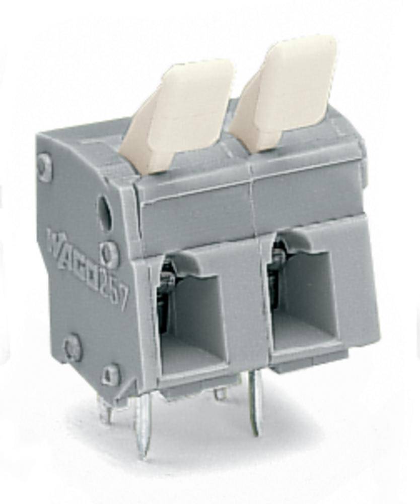 WAGO 257-502/333-000 pružinová svorka 2.50 mm² Pólov 2 sivá 280 ks
