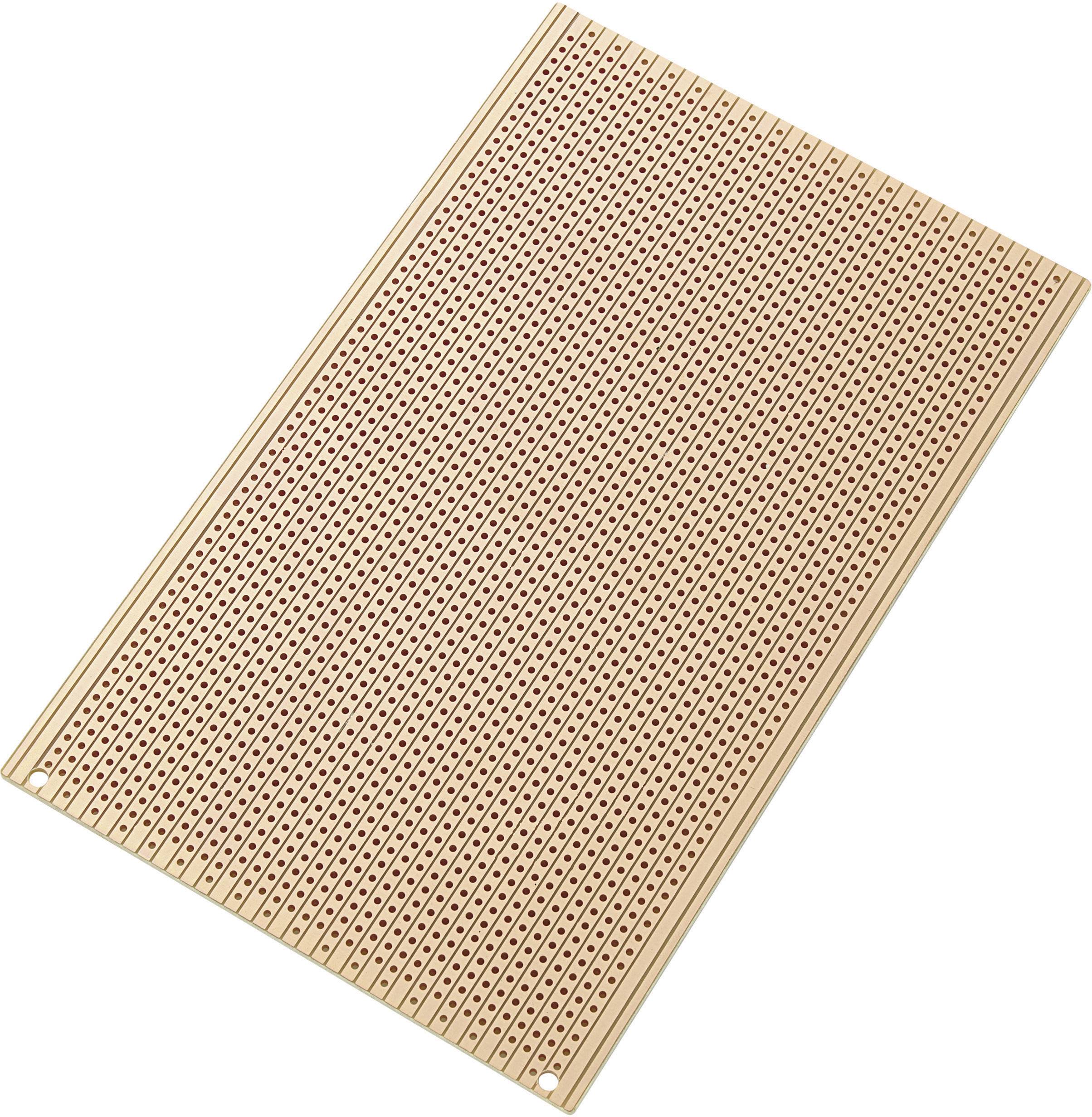TRU COMPONENTS SU527413 eurodoska tvrzený papír (d x š) 160 mm x 100 mm 35 µm Raster (rozteč) 2.54 mm Množstvo 1 ks
