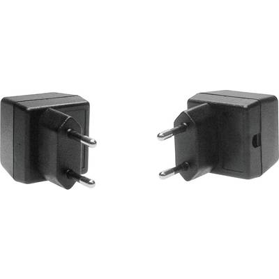 TRU COMPONENTS TC-SG 6 SW203 puzdro na zástrčku 37 x 38 x 32 ABS čierna 1 ks