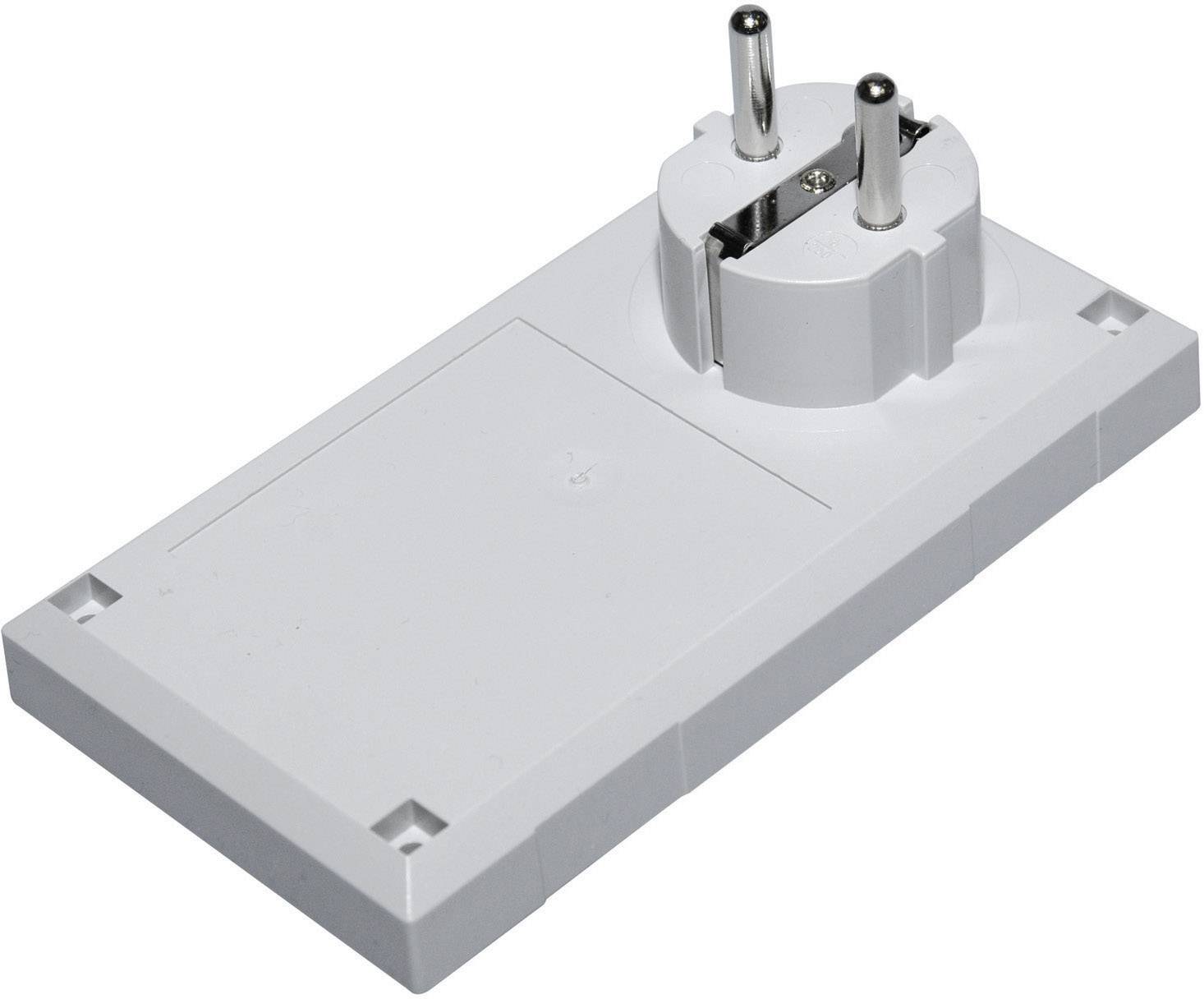 TRU COMPONENTS ESU 1200 E/CEE Contenitore con spina 125 x 67 x 50 Policarbonato, ABS Grigio luminescente 1 pz.