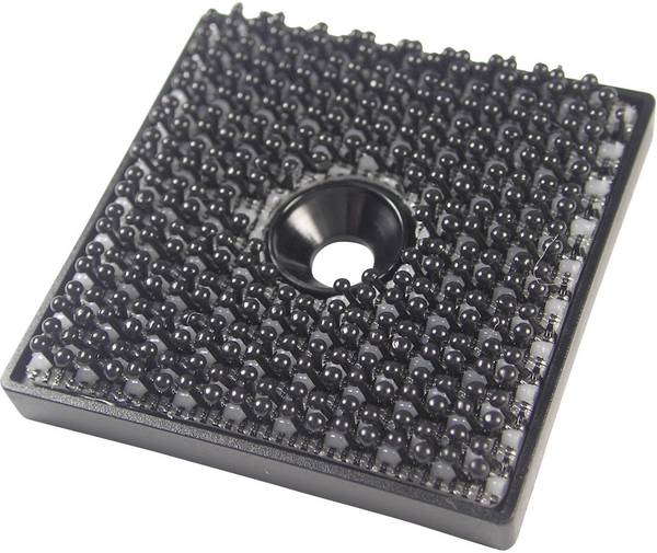 Binder Band 76768 štvorcový suchý zips, na naskrutkovanie, háčiková časť, (d x š) 32 mm x 32 mm, čierna, 1 ks