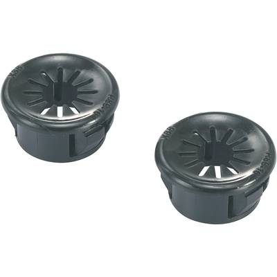 TRU COMPONENTS TC-RSBR21203 káblová priechodka Priemer svorky (max.) 16.7 mm polyamid čierna 1 ks