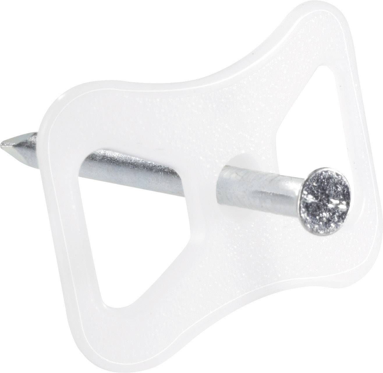 Jäger Direkt 700815 Clip con chiodo 700815 Intervallo Ø fascio 13.40 mm (max) Naturale 1 pz.