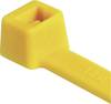 HellermannTyton 111-03006, T30R-PA66-YE, sťahovacie pásky, 3.50 mm, 150 mm, žltá, odolné voči poveternostným vplyvom, 100 ks