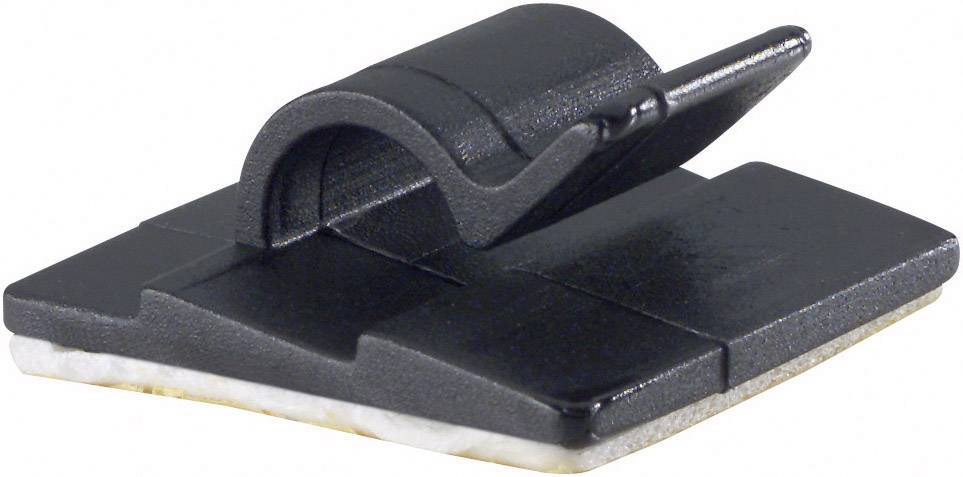 PB Fastener 5431-SW Kabelclips Selvklæbende 5431-SW Bundt-Ø-område 5 mm (max) Sort 1 stk