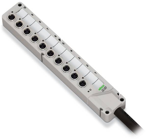 WAGO 757-403/000-010 757-403/000-010 pasívny box senzor/ aktor rozdeľovač M8 s kovovým závitom 1 ks