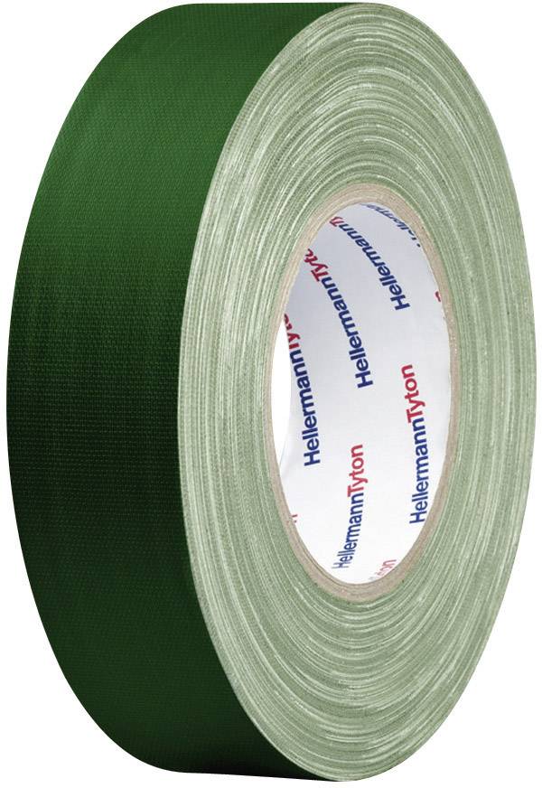 HelaTape Tex - nastri in tessuto HTAPE-TEX-19x50 712-00503 (L x L) 50 m x 19 mm Verde Tessuto in cotone e poliestere HTAPE-TEX-GN-19x50 HellermannTyto