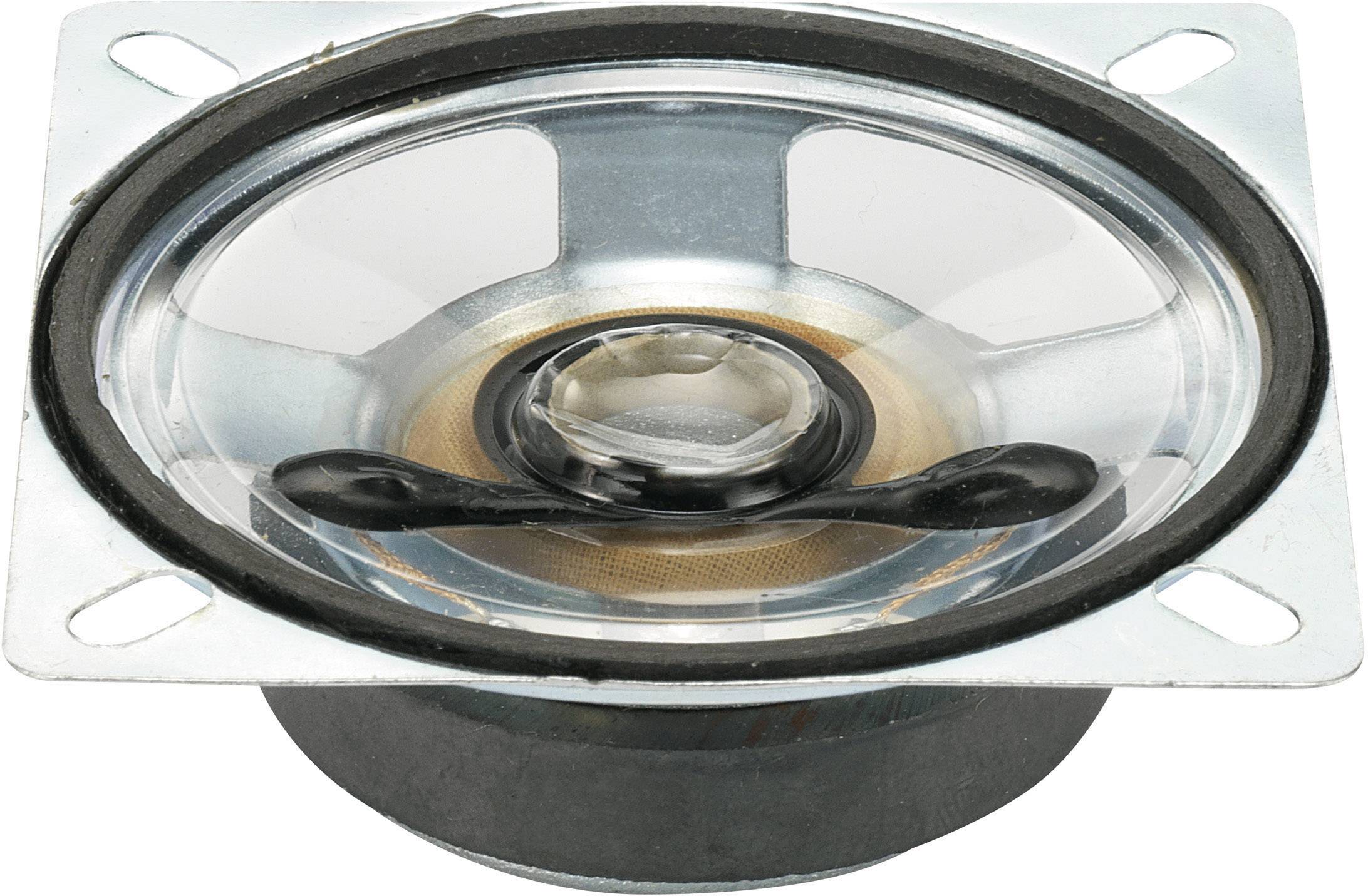 TRU COMPONENTS YD66-5-4F45M-G 6.6 cm Haut-parleur miniature 8 Ω membrane en plastique, membrane transparente, résiste à lhumidité