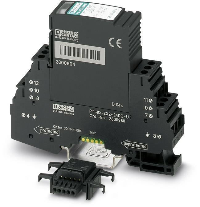 Dispositif antisurtension Phoenix Contact PT-IQ-4X1-24DC-UT 2800982 10 kA