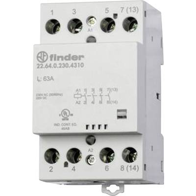 Finder 22.64.0.230.4710 stýkač 3 spínacie, 1 rozpínací 230 V/DC, 230 V/AC 63 A 1 ks