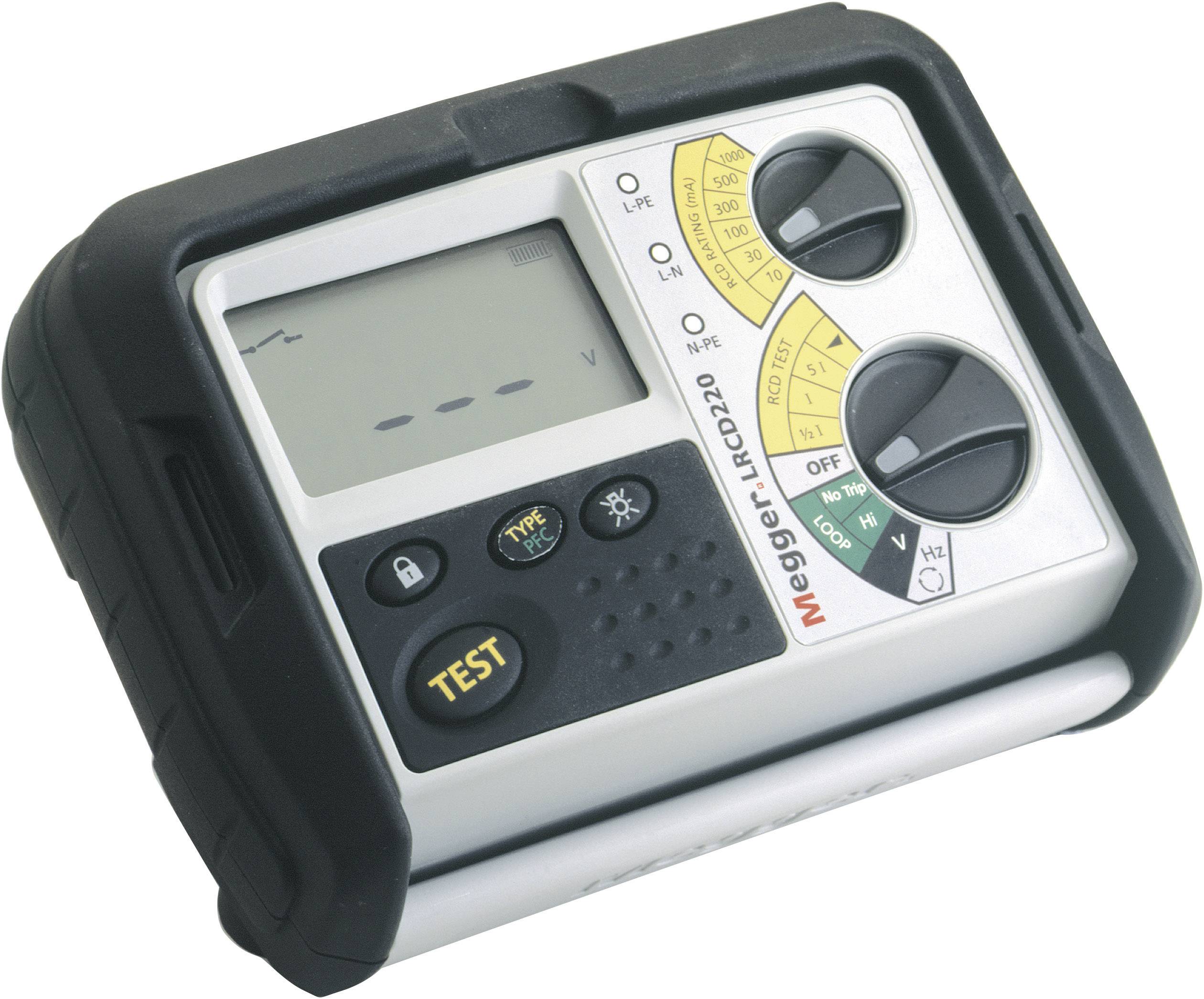 Megger LRCD220 Strumento combinato di misura VDE FI/RCD- secondo DIN VDE 0413-6, EN61557-6