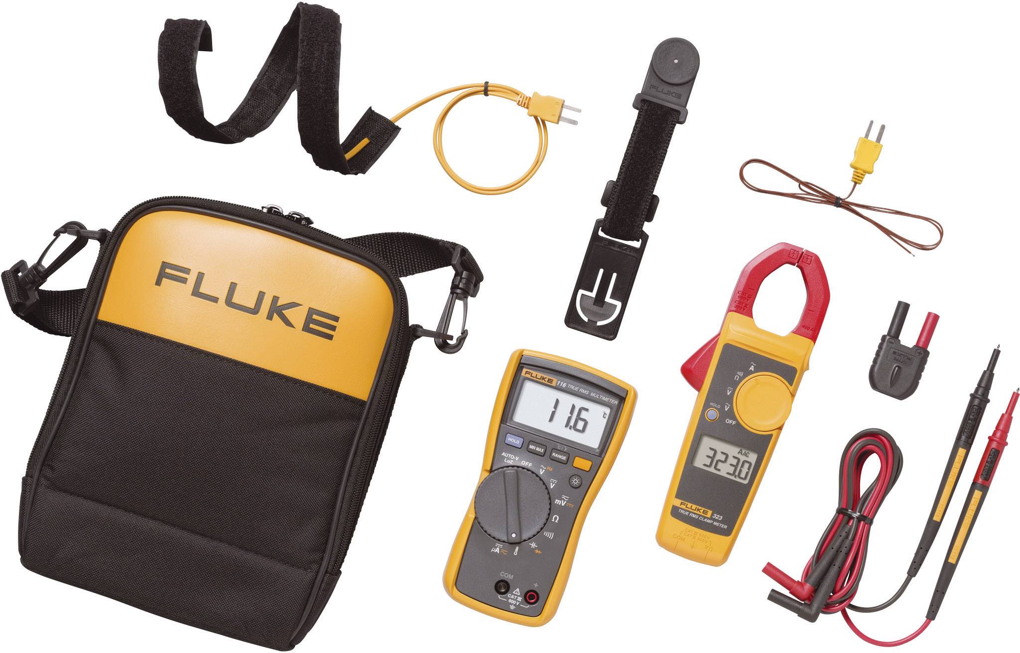 Fluke 116/323 Multimetro portatile, Pinza amperometrica digitale CAT III 600 V Display (Counts): 6000