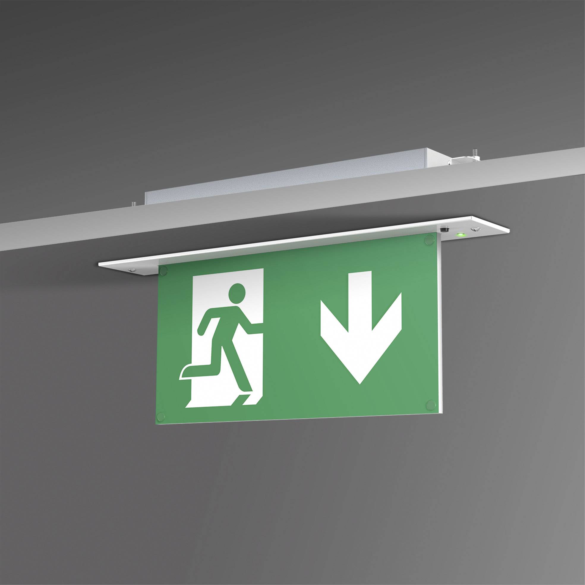 B-SAFETY BR 554 030 Vluchtwegverlichting Plafondinbouwmontage afbeelding