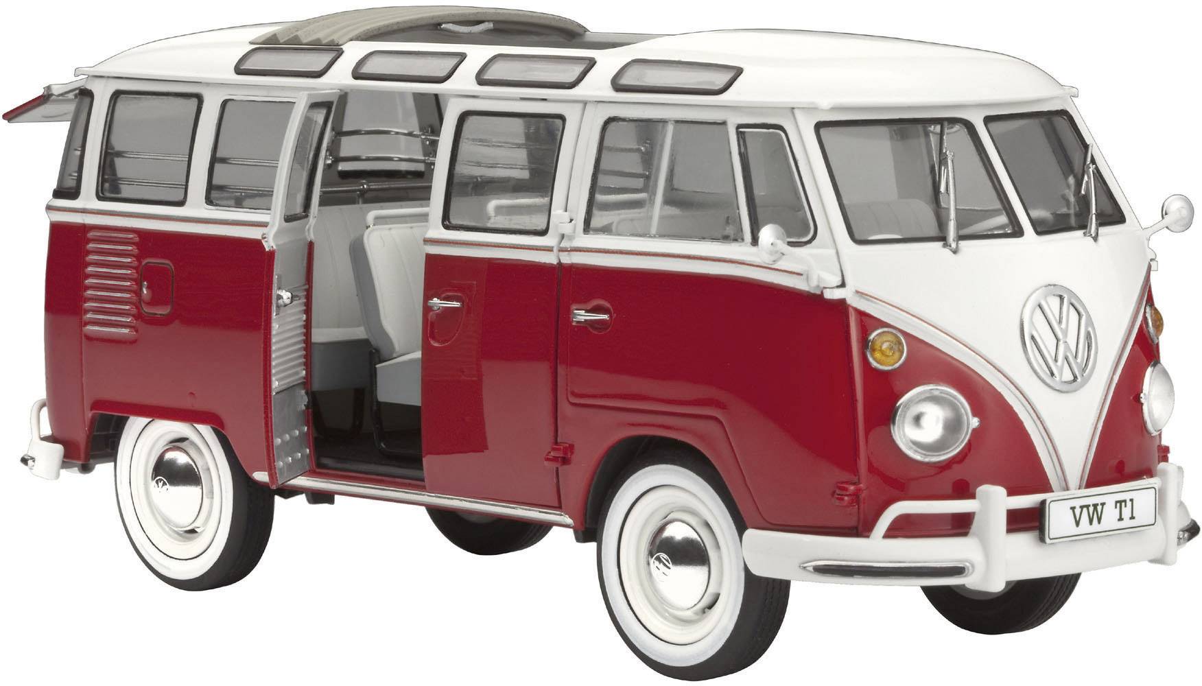 Automodello in kit da costruire Revell 07399 VW T1 Samba Bus 1:24