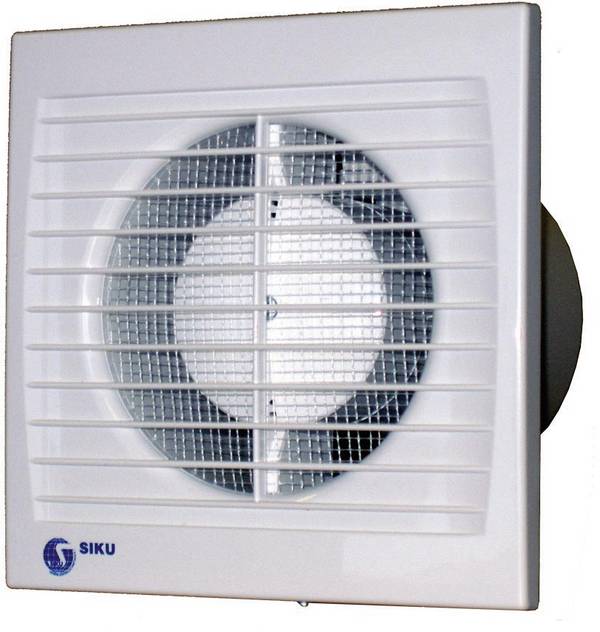 SIKU Silenta nástenný a stropný ventilátor  95 m³/h 10 cm