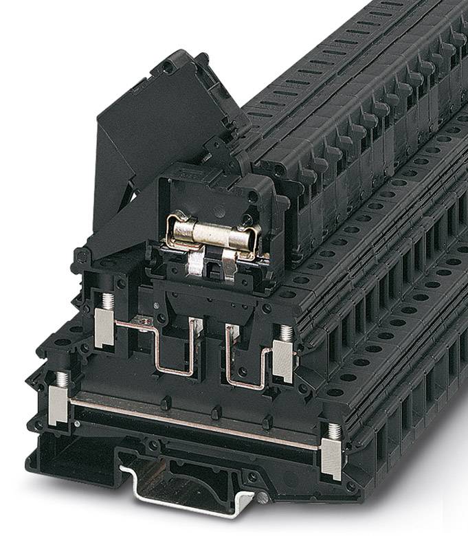 Phoenix Contact 3007204 Sikringsrækkeklemme 8.2 mm Skruer Sort 50 stk