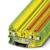 Feed-through terminal block QTCU 1,5-TWIN-PE 3050060 Phoenix Contact