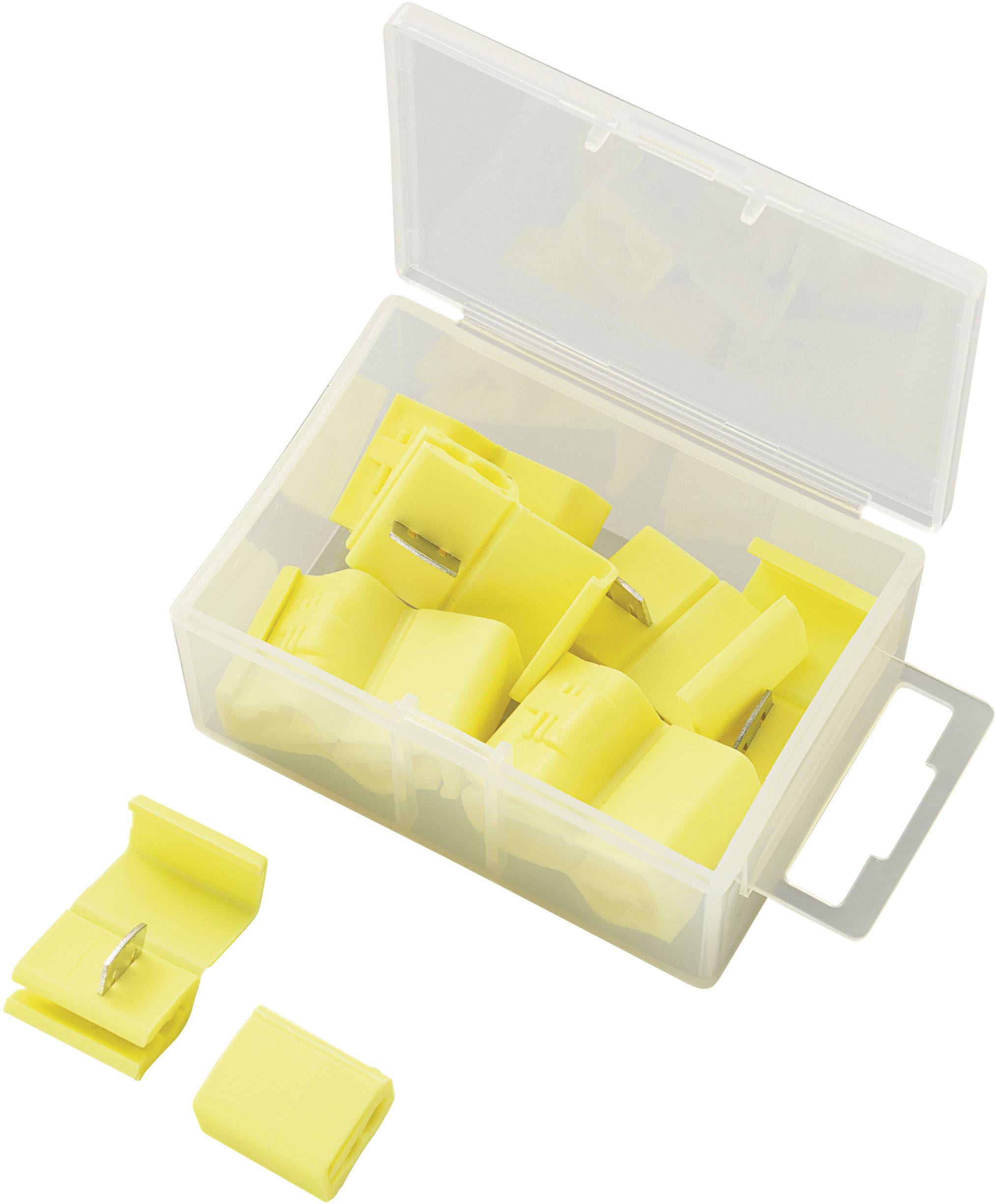 Sæt til hurtig klemmesamling af kabler Conrad Components Blå 15 stk