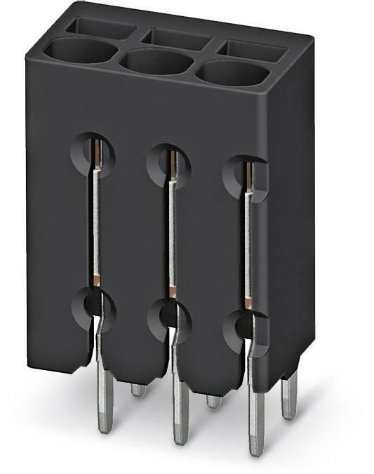 Phoenix Contact PTSM 0,5/ 6-2,5-V THR R44 Fjederkraftsklemmeblok 0.50 mm² Poltal 6 Sort 310 stk