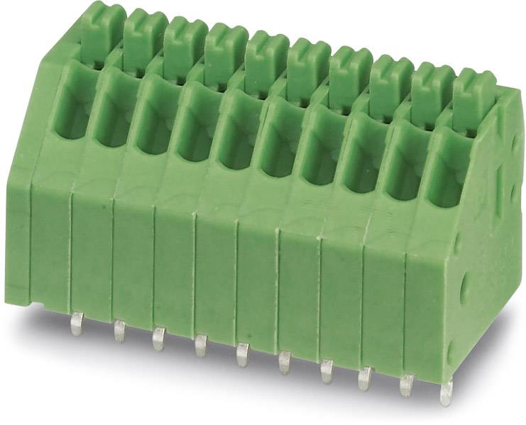 Phoenix Contact PTSA 0,5/ 2-2,5-F Fjederkraftsklemmeblok 0.50 mm² Poltal 2 Grøn 250 stk