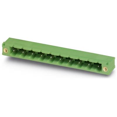 Zelený elektrický konektor s viacerými pripojeniami, používaný na prepájanie elektronických komponentov.