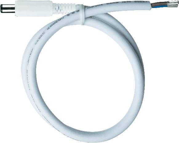 Čierno-sivý elektrický kábel so zástrčkou a obnými koncami vodičov