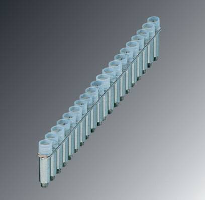 Niekoľko certifikovaných oceľových rúr z materiálu Dyneema, ktoré sa používajú na vnútornú ochranu stavebných projektov.